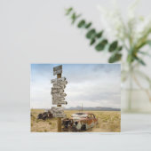 Ausrangierte Autos, Route 66, Arizona Postkarte (Stehend Vorderseite)