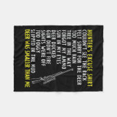 Ausreden der Hasen-Jäger - Saisonjagd - Vater Buck Fleecedecke (Vorderseite (Horizontal))