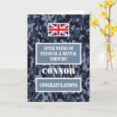 Ausreise aus Camouflage British Navy Abzeichen Glü Karte (Gelbe Blume)