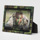 Ausreise der Armee des personalisierten Fotos Fotoplatte (Seite)