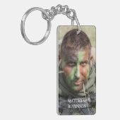 Ausreise der Armee des personalisierten Fotos Schlüsselanhänger (Vorderseite links)