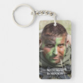 Ausreise der Armee des personalisierten Fotos Schlüsselanhänger (Vorderseite)
