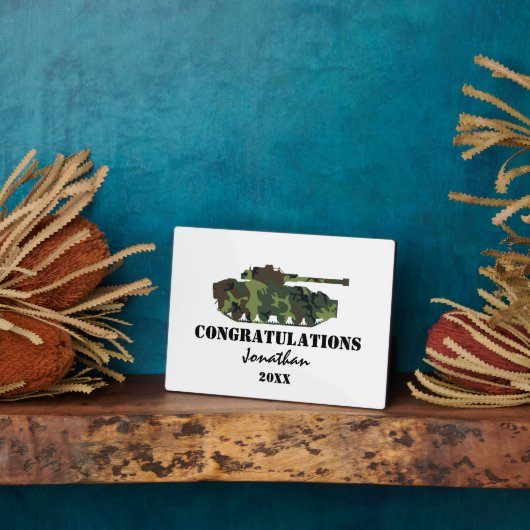 Ausreise der personalisierten Armee Fotoplatte (Seite)