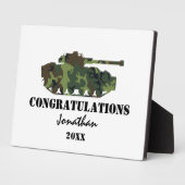 Ausreise der personalisierten Armee Fotoplatte (Seite)