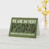 Ausreise Parade Camouflage Proud British Army Karte (Gelbe Blume)