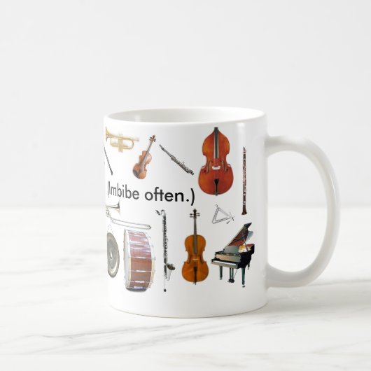 Ausrichtung. 11 Unze. "Musik ist Leben! (Trinken Kaffeetasse (Rechts)