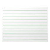 Ausrichtung der Landschaft von Grünpflasterpapier  Notizblock (Vorderseite)
