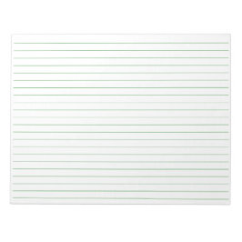 Ausrichtung der Landschaft von Grünpflasterpapier  Notizblock