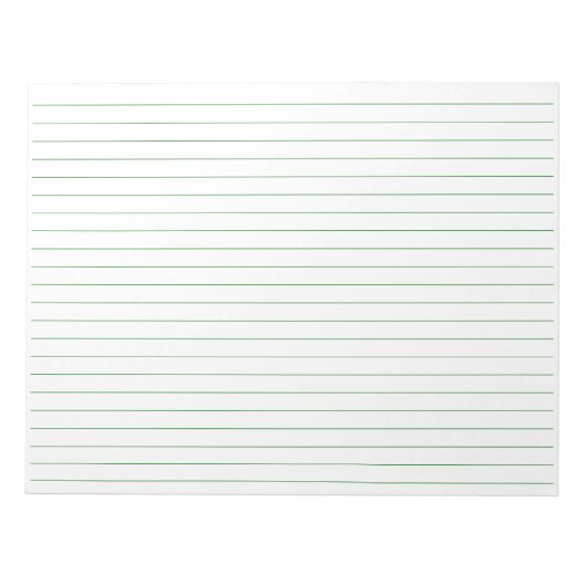 Ausrichtung der Landschaft von Grünpflasterpapier  Notizblock (Vorderseite)