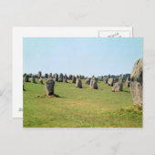 Ausrichtung der stehenden Steine, Megalithik Postkarte (Vorne/Hinten)