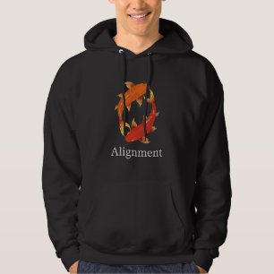 Ausrichtung – Koi-Fisch Symbol für Balance, Klarhe Hoodie