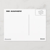 Ausrichtung Postkarte (Rückseite)