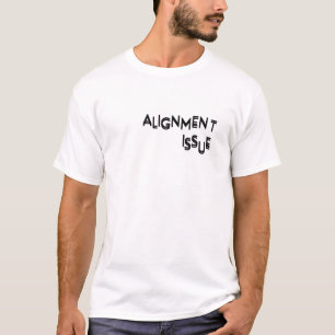 Ausrichtungsproblem Heavyweight Premium-Baumwolle T-Shirt
