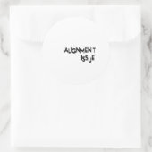 Ausrichtungsproblem Minimalistische Technik Runder Aufkleber (Tasche)