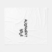 Ausrichtungsproblem Minimalistischer Oversized Sof Fleecedecke (Vorderseite (Horizontal))