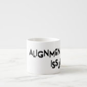 Ausrichtungsproblem Minimalistischer Reset-Espress Espressotasse (Vorderseite)