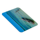 Ausrigger Kanu im Schwarzen Ozean Magnet (Rechte Seite)