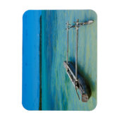 Ausrigger Kanu im Schwarzen Ozean Magnet (Vertikal)