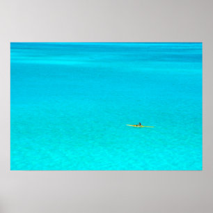Ausrigger Kanu in Bora Bora Plakatdruck Poster