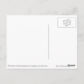 Ausrigger Kanu in Bora Bora schwarzer Text Postkar Postkarte (Rückseite)