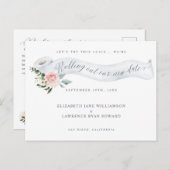 Ausrollen unseres neuen Datums | Toilettenpapier R Ankündigungspostkarte (Vorne/Hinten)