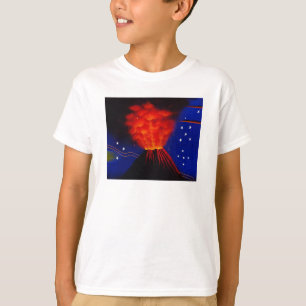 Ausrottung des Vulkans und der Sterne T-Shirt