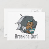 Ausrottung Postkarte (Vorne/Hinten)