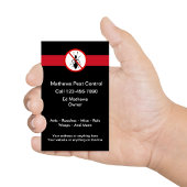 Ausrottung von Kontrollen für Schädlinge Visitenkarte