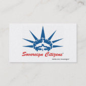 Ausruf der Verfassungsrecht-Karten Visitenkarte (Rückseite)