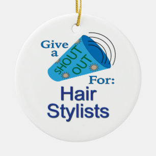 Ausruf für Haare-Stylists Keramik Ornament
