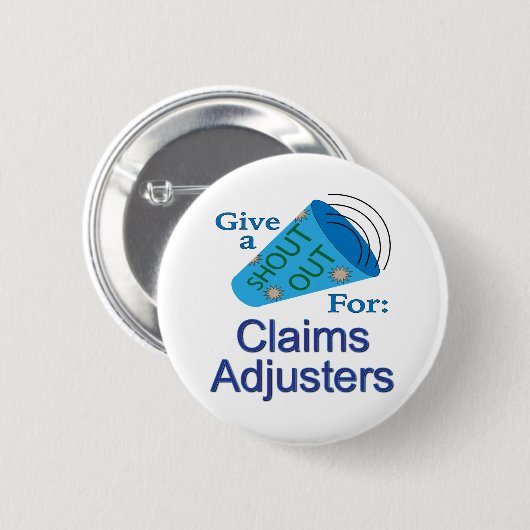 Ausruf für Schadensregulierer Button (Vorne & Hinten)