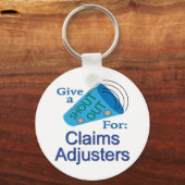 Ausruf für Schadensregulierer Schlüsselanhänger (Vorderseite)
