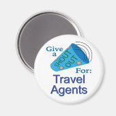 Ausrufen für Agent der Reise Magnet (Vorderseite/Rückseite)