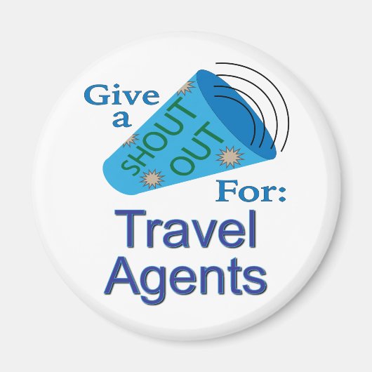 Ausrufen für Agent der Reise Magnet (Vorne)