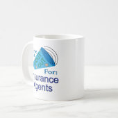 Ausrufen für Agent von Versicherungen Kaffeetasse (Vorderseite Links)