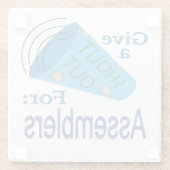 Ausrufen für Assembler Glasuntersetzer (Rückseite)