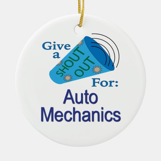 Ausrufen für Auto Mechanik Keramik Ornament (Vorne)