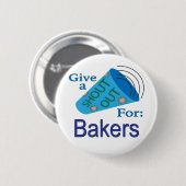 Ausrufen für Bäcker Button (Vorne & Hinten)