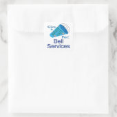 Ausrufen für Bell Services Quadratischer Aufkleber (Tasche)