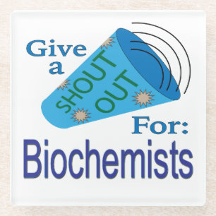 Ausrufen für Biochemie Glasuntersetzer
