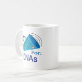 Ausrufen für CNAs Kaffeetasse (Vorderseite Links)