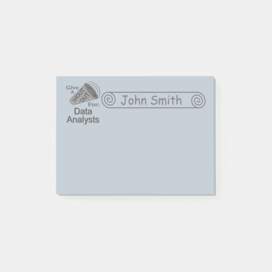 Ausrufen für Datenanalytiker 4x3 Post-it Klebezettel (Vorderseite)