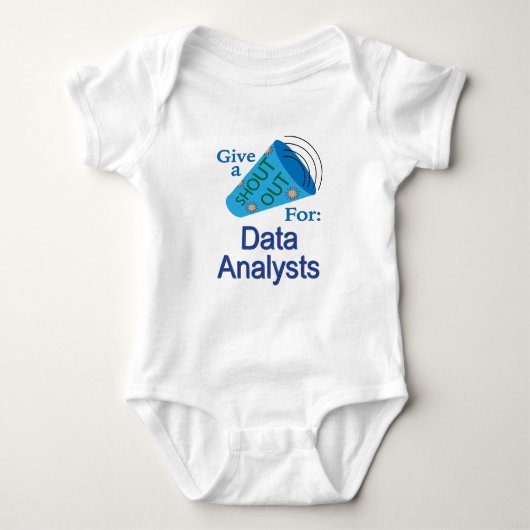 Ausrufen für Datenanalytiker Baby Strampler (Vorderseite)