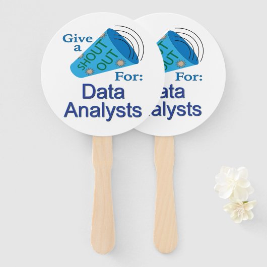 Ausrufen für Datenanalytiker Fächer (Vorne und Hinten)