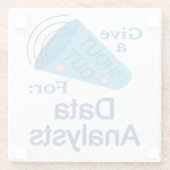 Ausrufen für Datenanalytiker Glasuntersetzer (Rückseite)