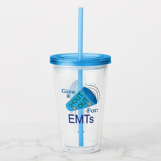 Ausrufen für EMTs Acryltrinkbecher (Vorderseite)