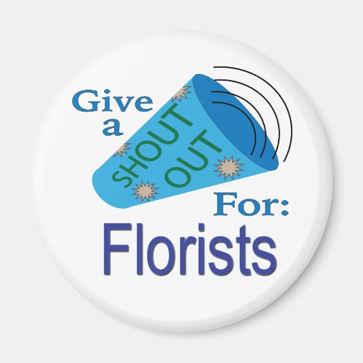 Ausrufen für Floristen Magnet (Vorne)