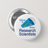 Ausrufen für Forschungswissenschaftler Button (Vorne & Hinten)