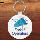 Ausrufen für Gabelstaplerbetreiber Schlüsselanhänger (Vorderseite)