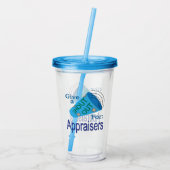 Ausrufen für Gutachter Acryltrinkbecher (Rückseite)